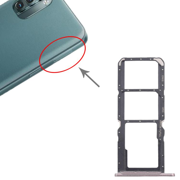 For Nokia G11 Original SIM Card Tray + SIM Card Tray + Micro SD Card Tray (Gold) - Card Tray by PMc TechLife | Online Shopping South Africa | PMc TechLife | Buy Now Pay Later Mobicred