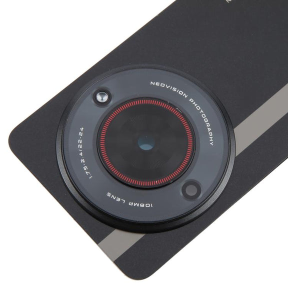 For ZTE nubia Focus Glass Battery Back Cover with Adhesive / Camera Lens Cover(Black)