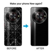 For ZTE nubia Focus Glass Battery Back Cover with Adhesive / Camera Lens Cover(Black)