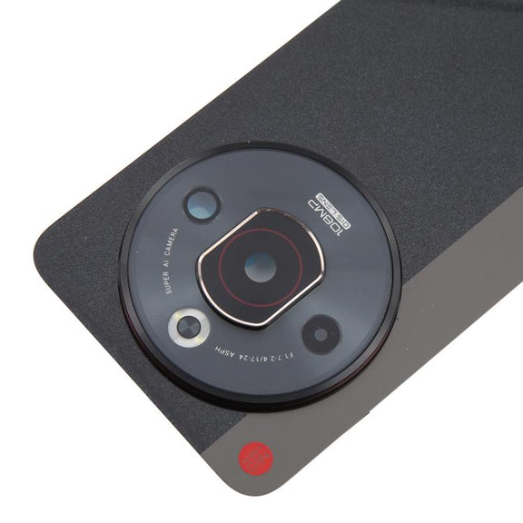 For ZTE nubia Focus Pro Z2351N Glass Battery Back Cover with Adhesive / Camera Lens Cover(Black)