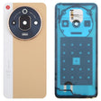 For ZTE nubia Focus Pro Z2351N Leather Battery Back Cover with Adhesive / Camera Lens Cover(Gold) - For ZTE by PMC TechLife | Online Shopping South Africa | PMC TechLife | Buy Now Pay Later Mobicred