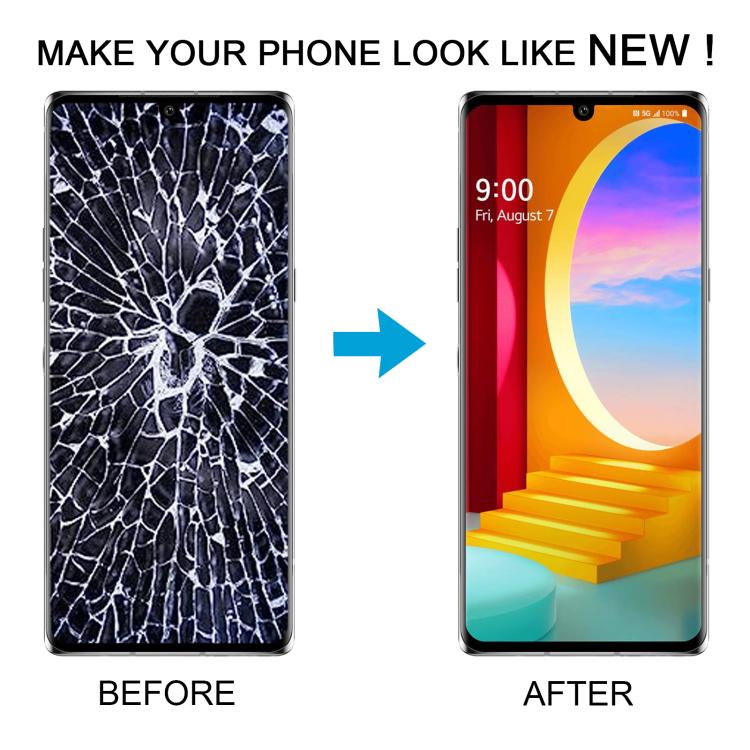 For LG Velvet 5G US Version Original LCD Screen Digitizer Full Assembly with Frame (Silver) - For LG by PMC TechLife | Online Shopping South Africa | PMC TechLife | Buy Now Pay Later Mobicred