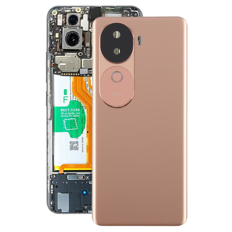 For vivo V40e Battery Back Cover with Camera Lens Cover(Gold) - Back Cover by PMC TechLife | Online Shopping South Africa | PMC TechLife | Buy Now Pay Later Mobicred