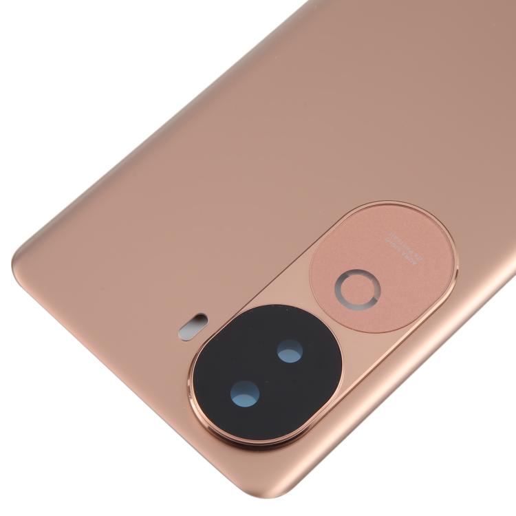 For vivo V40e Battery Back Cover with Camera Lens Cover(Gold) - Back Cover by PMC TechLife | Online Shopping South Africa | PMC TechLife | Buy Now Pay Later Mobicred