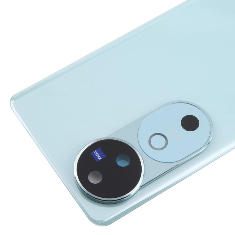For vivo V40 Battery Back Cover with Camera Lens Cover(Blue) - Back Cover by PMC TechLife | Online Shopping South Africa | PMC TechLife | Buy Now Pay Later Mobicred