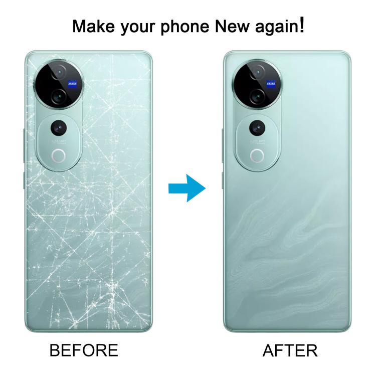 For vivo V40 Battery Back Cover with Camera Lens Cover(Purple) - Back Cover by PMC TechLife | Online Shopping South Africa | PMC TechLife | Buy Now Pay Later Mobicred