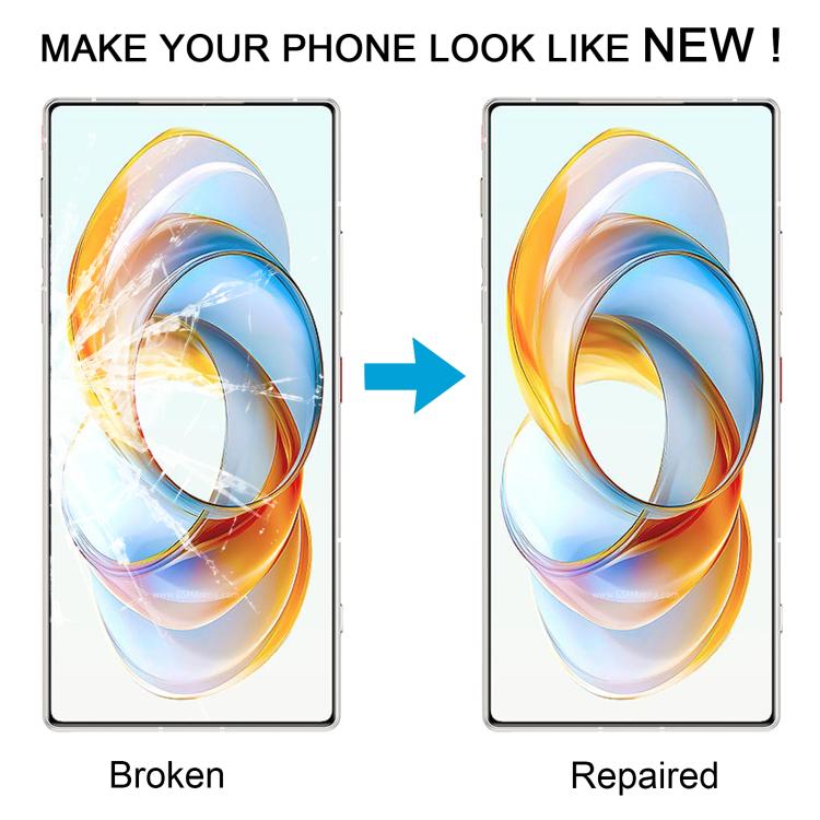 For ZTE Nubia Red Magic 10 Pro+ Front Screen Outer Glass Lens with OCA Optically Clear Adhesive (White) - free shipping - PMc TechLife - Order now!