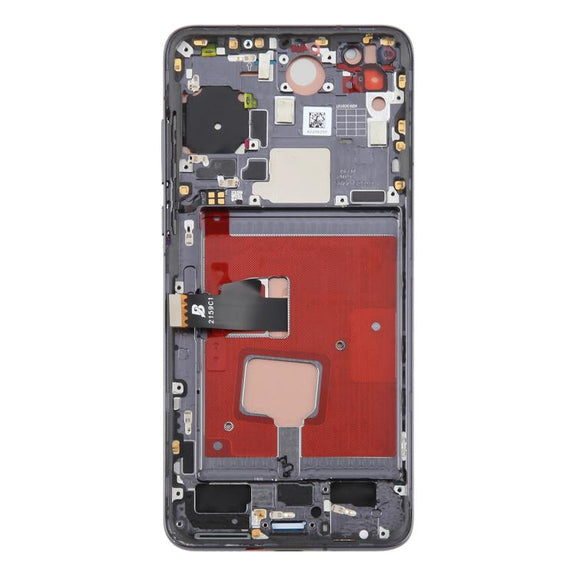 For Huawei P40 TFT LCD Screen Digitizer Full Assembly with Frame, Not Supporting Fingerprint Identification (Black)