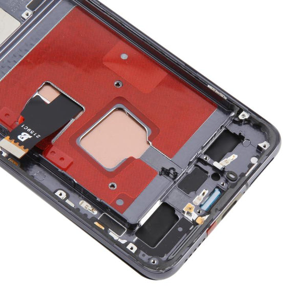 For Huawei P40 TFT LCD Screen Digitizer Full Assembly with Frame, Not Supporting Fingerprint Identification (Black)