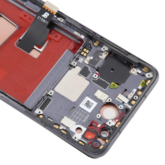 For Huawei P40 TFT LCD Screen Digitizer Full Assembly with Frame, Not Supporting Fingerprint Identification (Black)