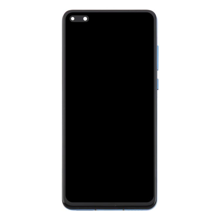 For Huawei P40 TFT LCD Screen Digitizer Full Assembly with Frame, Not Supporting Fingerprint Identification (Blue)