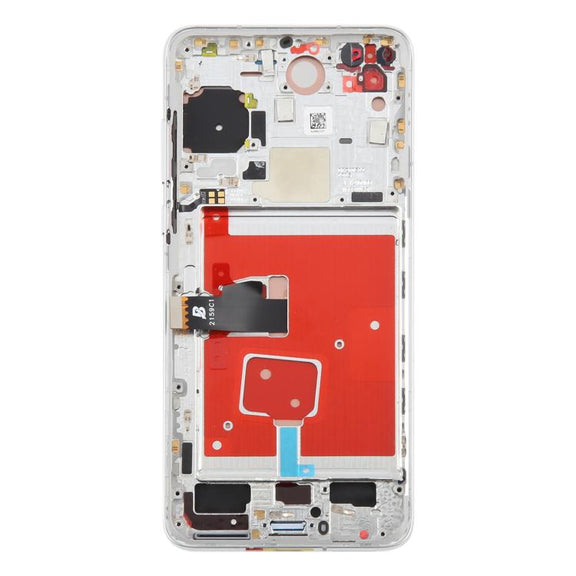 For Huawei P40 TFT LCD Screen Digitizer Full Assembly with Frame, Not Supporting Fingerprint Identification (Silver)