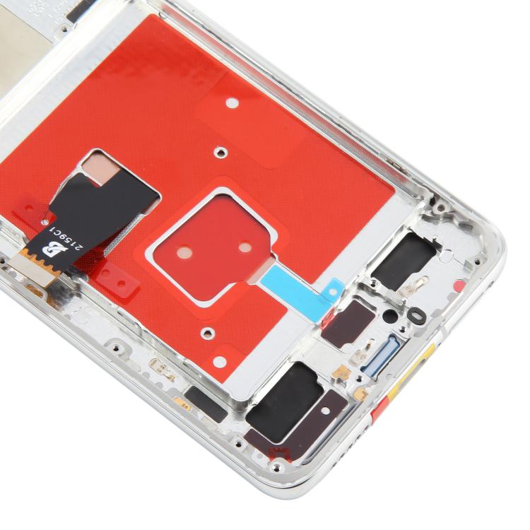 For Huawei P40 TFT LCD Screen Digitizer Full Assembly with Frame, Not Supporting Fingerprint Identification (Silver)