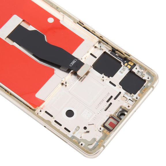 For Huawei P30 TFT LCD Screen Digitizer Full Assembly with Frame, Not Supporting Fingerprint Identification (Gold)