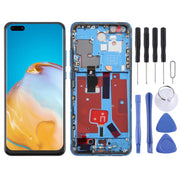For Huawei P40 Pro TFT LCD Screen Digitizer Full Assembly with Frame, Not Supporting Fingerprint Identification (Blue)