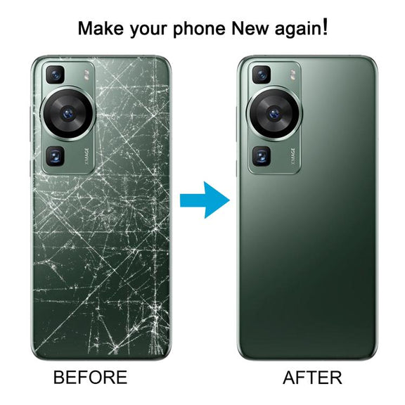 For Huawei P60 Pro Battery Back Cover with Camera Lens Cover(Green)