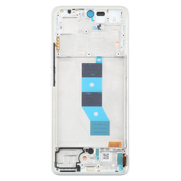For Xiaomi Redmi Note 14 5G India AMOLED Original LCD Screen Digitizer Full Assembly with Frame (Silver)