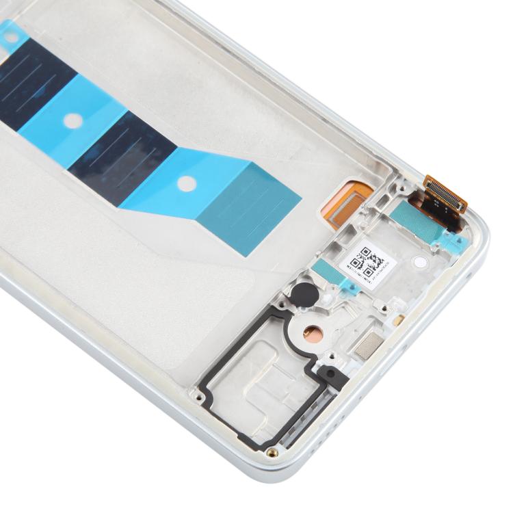 For Xiaomi Redmi Note 14 5G India AMOLED Original LCD Screen Digitizer Full Assembly with Frame (Silver)