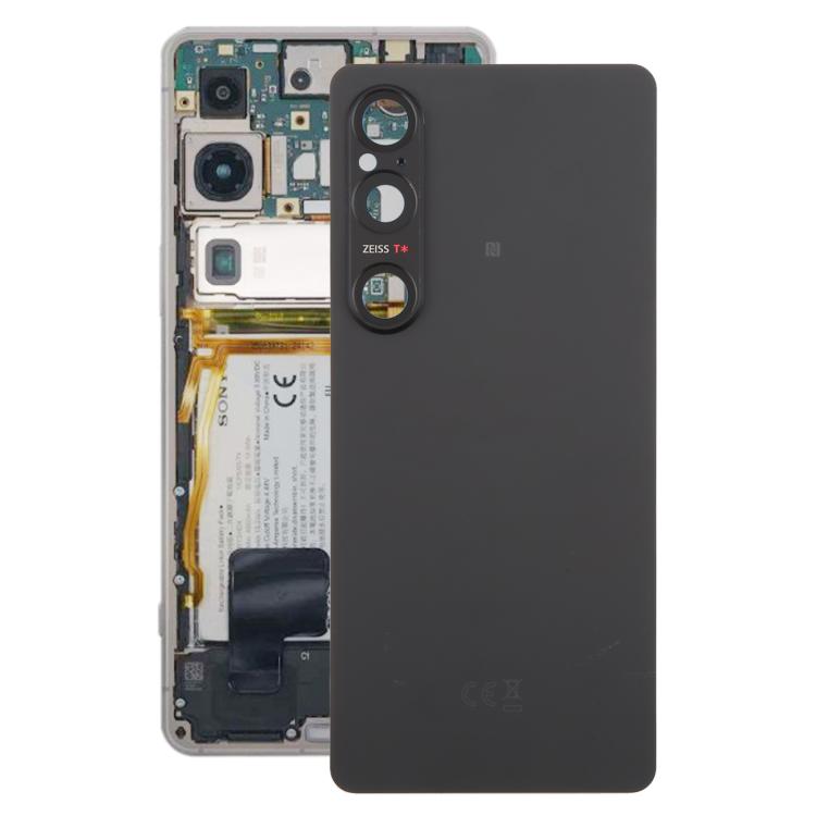 For Sony Xperia 1 VI Original Battery Back Cover with Camera Lens Cover(Black) - Back Cover by PMc TechLife | Online Shopping South Africa | PMc TechLife | Buy Now Pay Later Mobicred