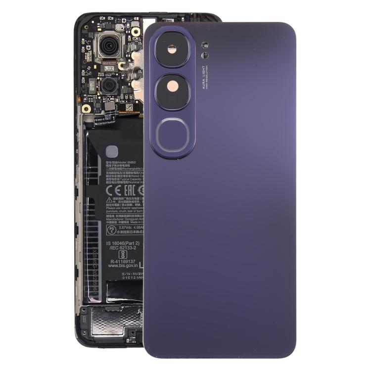 For vivo Y300 5G India Version Original Battery Back Cover with Camera Lens Cover(Purple) - Back Cover by PMc TechLife | Online Shopping South Africa | PMc TechLife | Buy Now Pay Later Mobicred