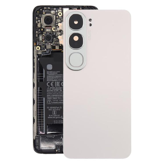 For vivo Y300 5G India Version Original Battery Back Cover with Camera Lens Cover(Silver)