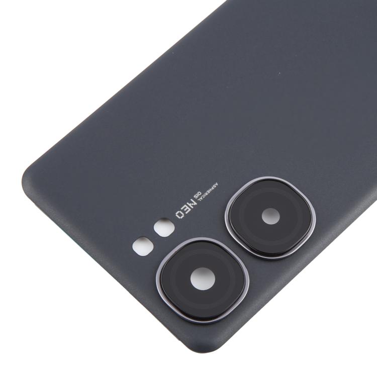 For vivo iQOO Neo9 Pro Battery Back Cover with Camera Lens Cover(Black) - Back Cover by PMc TechLife | Online Shopping South Africa | PMc TechLife | Buy Now Pay Later Mobicred