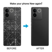 For vivo S17e Battery Back Cover with Camera Lens Cover(Black)