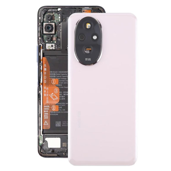 For Honor 200 OEM Battery Back Cover with Camera Lens Cover(Pink)