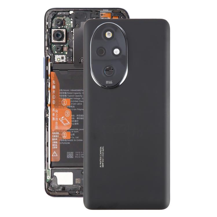 For Honor 200 Pro OEM Battery Back Cover with Camera Lens Cover(Black) - Back Cover by PMc TechLife | Online Shopping South Africa | PMc TechLife | Buy Now Pay Later Mobicred