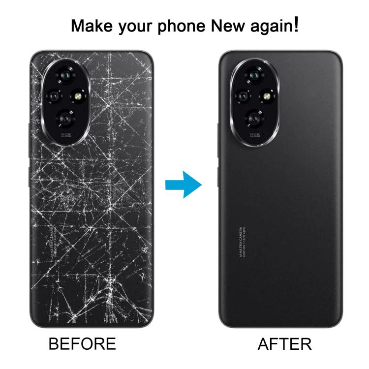 For Honor 200 Pro OEM Battery Back Cover with Camera Lens Cover(Black) - Back Cover by PMc TechLife | Online Shopping South Africa | PMc TechLife | Buy Now Pay Later Mobicred