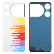 For ZTE nubia Music 2 Glass Battery Back Cover with Adhesive(White) - For ZTE by PMc TechLife | Online Shopping South Africa | PMc TechLife | Buy Now Pay Later Mobicred