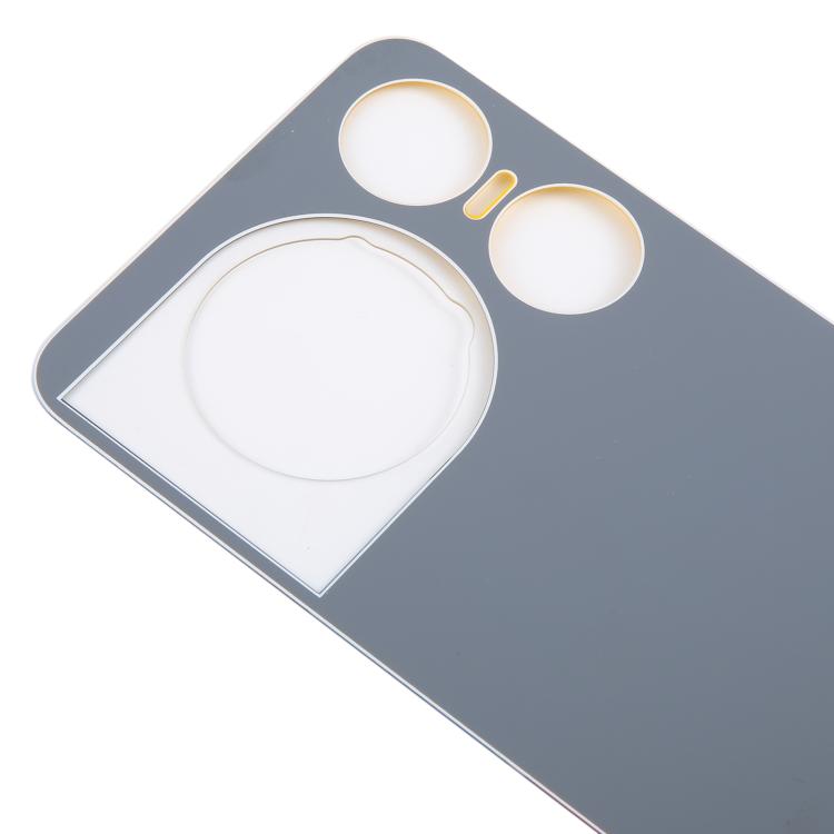 For ZTE nubia Music 2 Glass Battery Back Cover with Adhesive(Yellow) - For ZTE by PMc TechLife | Online Shopping South Africa | PMc TechLife | Buy Now Pay Later Mobicred