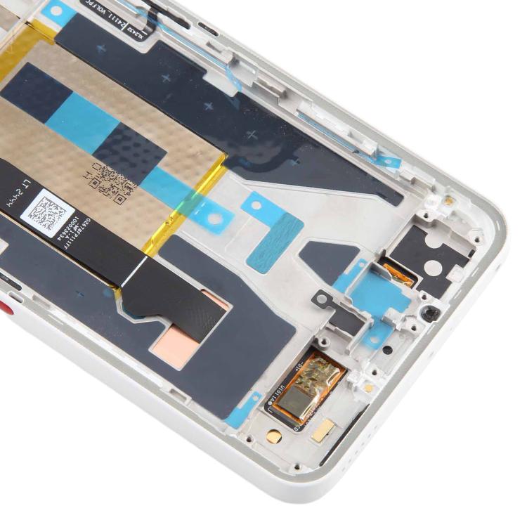 For Nothing Phone 3a A059 AMOLED Original LCD Screen Digitizer Full Assembly with Frame (White) - free shipping - PMc TechLife - Order now!