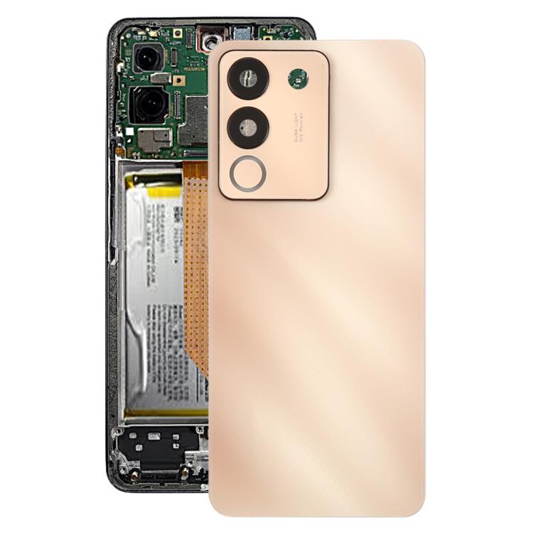 For vivo V29e Back Cover with Camera Lens Cover(Pink) - Back Cover by PMc TechLife | Online Shopping South Africa | PMc TechLife | Buy Now Pay Later Mobicred