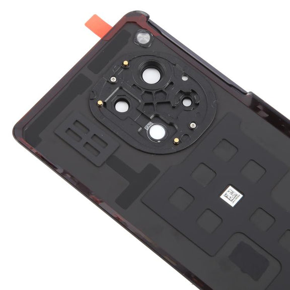 For OnePlus 12R Back Cover with Camera Lens Cover(Black)