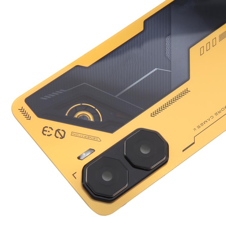 For ZTE nubia Neo 3 Plastic Battery Back Cover with Camera Lens Cover(Gold) - free shipping - PMC TechLife - Order now!