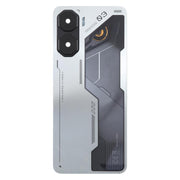 For ZTE nubia Neo 3 Plastic Battery Back Cover with Camera Lens Cover(Silver)
