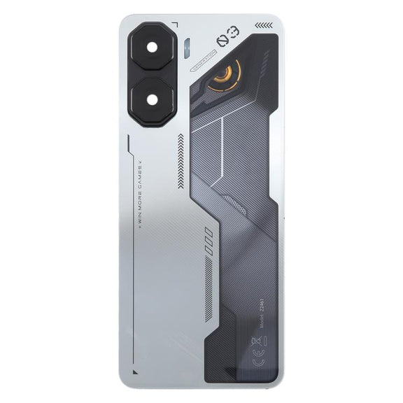 For ZTE nubia Neo 3 Plastic Battery Back Cover with Camera Lens Cover(Silver)
