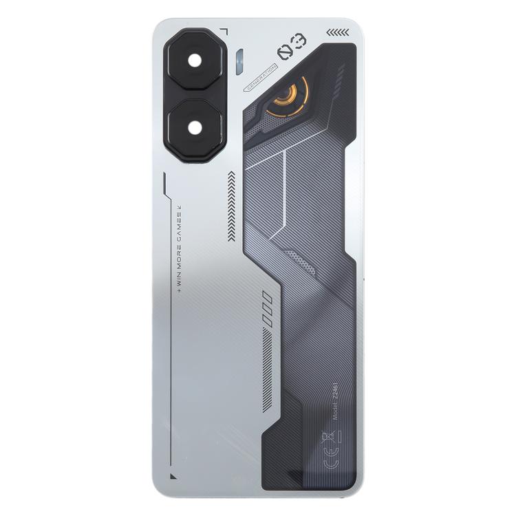For ZTE nubia Neo 3 Plastic Battery Back Cover with Camera Lens Cover(Silver)