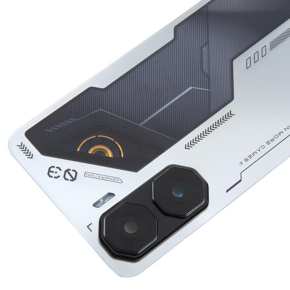 For ZTE nubia Neo 3 Plastic Battery Back Cover with Camera Lens Cover(Silver)