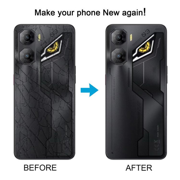 For ZTE nubia Neo 3 Plastic Battery Back Cover with Camera Lens Cover(Silver)