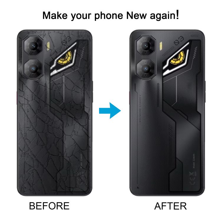 For ZTE nubia Neo 3 Plastic Battery Back Cover with Camera Lens Cover(Silver)