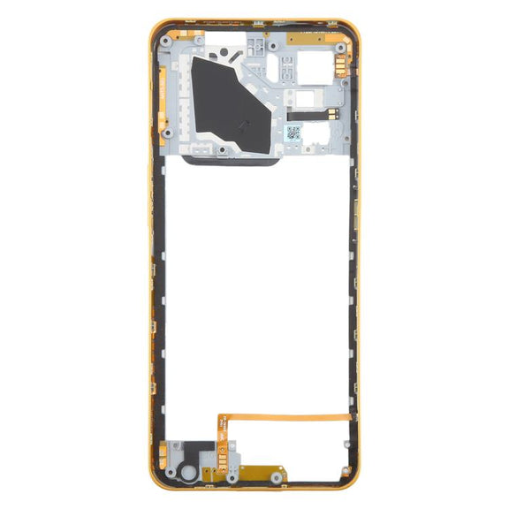 For ZTE nubia Neo 3 Plastic Middle Frame Bezel Plate (Gold)