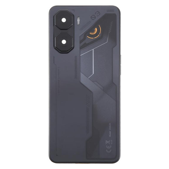 For ZTE nubia Neo 3 Plastic Battery Back Cover with Middle Frame / Camera Lens Cover(Black)