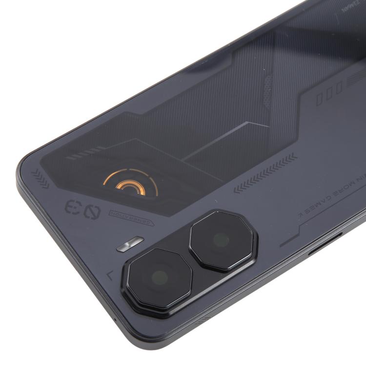 For ZTE nubia Neo 3 Plastic Battery Back Cover with Middle Frame / Camera Lens Cover(Black)