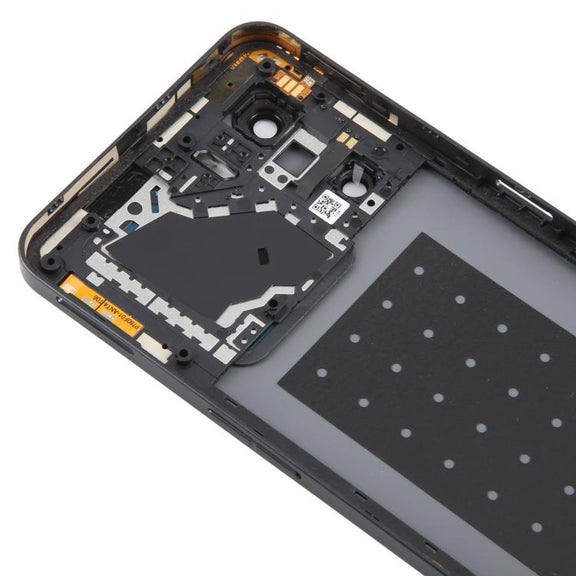 For ZTE nubia Neo 3 Plastic Battery Back Cover with Middle Frame / Camera Lens Cover(Black)