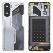 For ZTE nubia Neo 3 Plastic Battery Back Cover with Middle Frame / Camera Lens Cover(Silver)