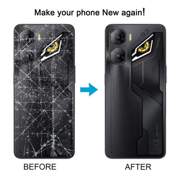 For ZTE nubia Neo 3 Plastic Battery Back Cover with Middle Frame / Camera Lens Cover(Silver)