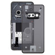 For Nothing Phone 3a A059 Glass Battery Back Cover with Camera Frame(Black) - free shipping - PMC TechLife - Order now!