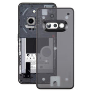 For Nothing Phone 3a A059 Glass Battery Back Cover with Camera Frame(Black)